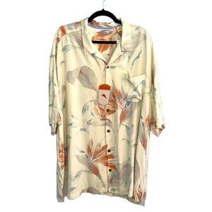 Tommy Bahama NWT 100% Silk Hawaiian shirt Men’s 2XL Big & Tall